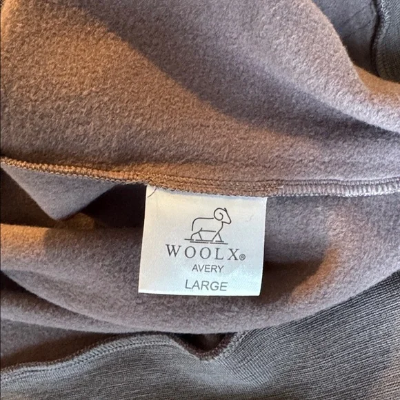 Woolx Avery Hoodie Plum Truffle New Merino Wool Size L - Picture 6 of 10
